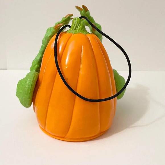 Vtg 90s Animated Shakin Mutant Pumpkin Lights Up 6 Inch Tall Halloween Decor - Picture 5 of 16